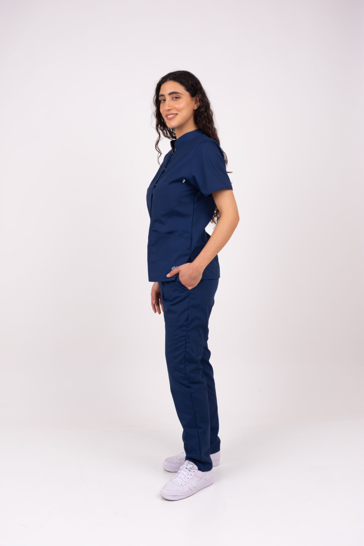 Chaquetilla Mujer Mao Marino ARCIEL - Image 7