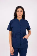Chaquetilla Mujer Mao Marino ARCIEL