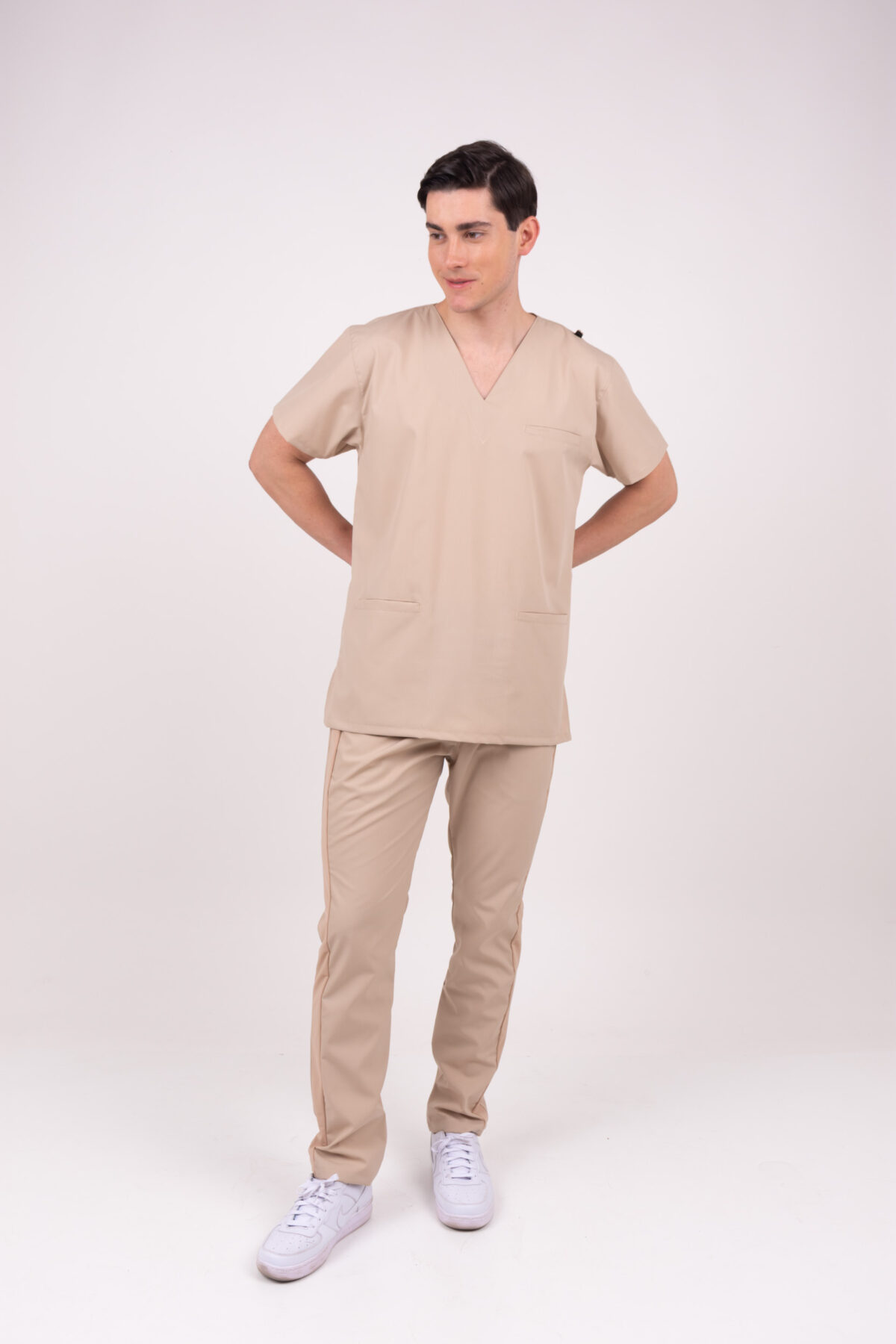 Pantalon Unisex Brand Shapy Beige ARCIEL con JERSEY SPANDEX - Image 11