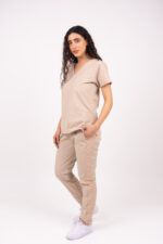 Pantalon Unisex Brand Shapy Beige ARCIEL con JERSEY SPANDEX - Image 6