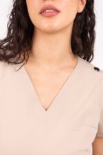 Chaquetilla Mujer Shapy Beige ARCIEL con JERSEY SPANDEX - Image 3