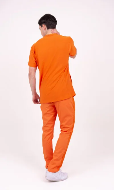 Chaquetilla Hombre Comfy Naranja ARCIEL con MICROPERFORADO SPANDEX