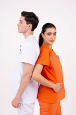 Chaquetilla Mujer Comfy Naranja ARCIEL con MICROPERFORADO SPANDEX - Image 11