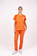 Pantalon Unisex Brand Comfy Naranja ARCIEL con MICROPERFORADO SPANDEX - Image 4