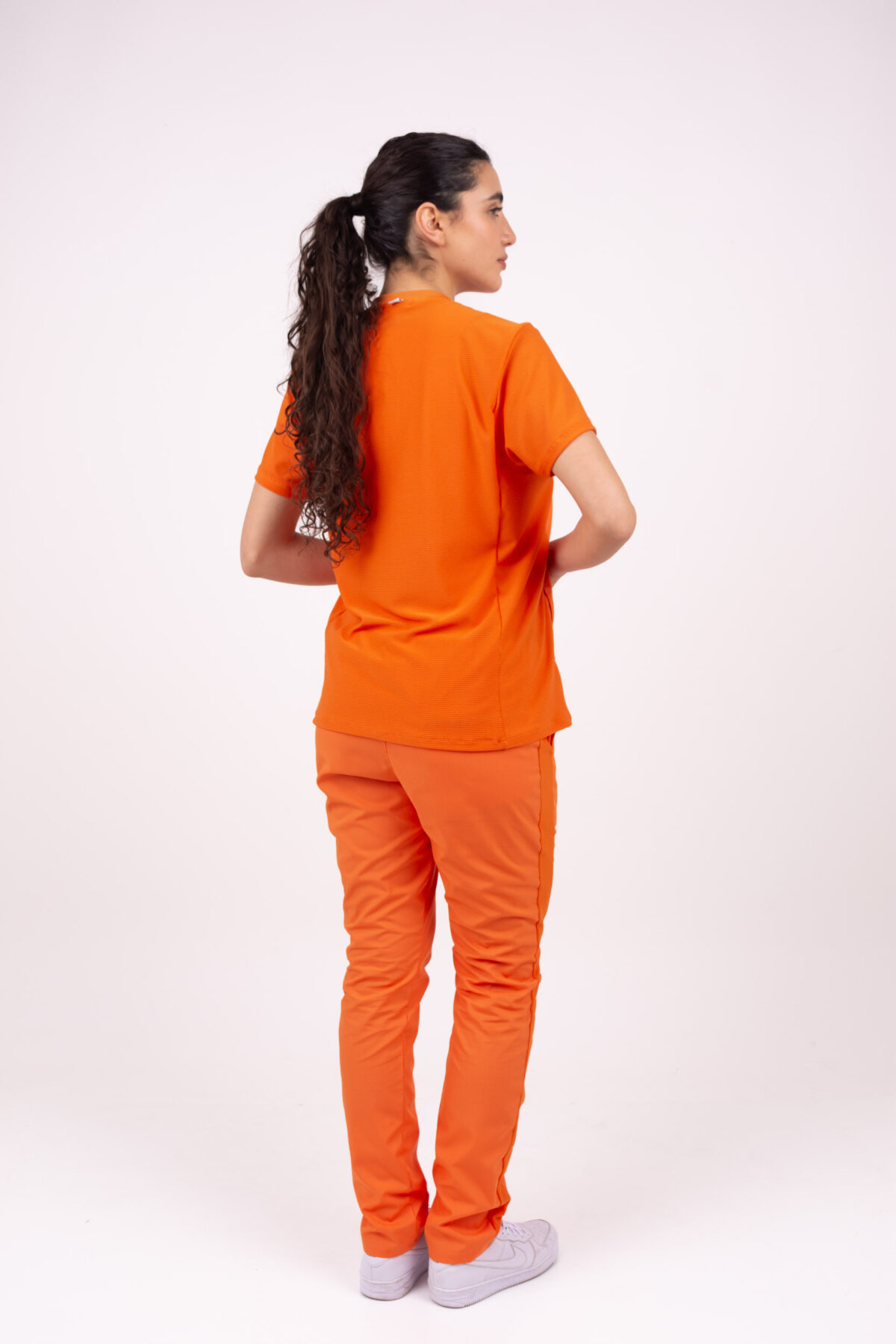 Pantalon Unisex Brand Comfy Naranja ARCIEL con MICROPERFORADO SPANDEX - Image 6