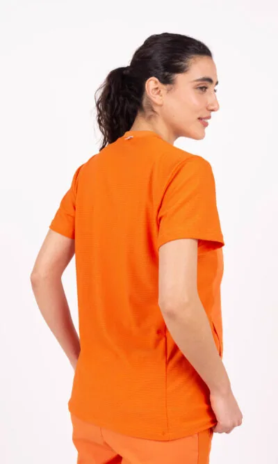 Chaquetilla Mujer Comfy Naranja ARCIEL con MICROPERFORADO SPANDEX