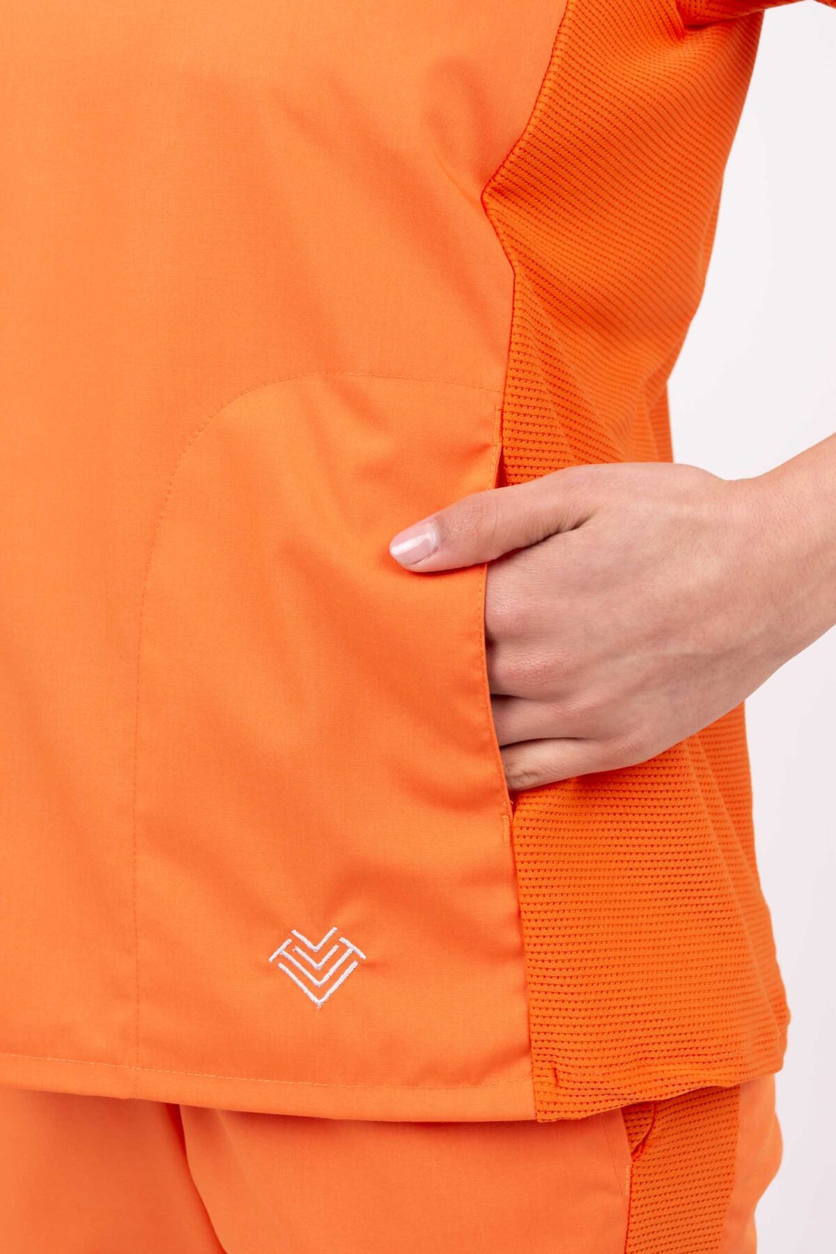 Chaquetilla Mujer Comfy Naranja ARCIEL con MICROPERFORADO SPANDEX - Image 5