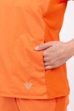 Chaquetilla Mujer Comfy Naranja ARCIEL con MICROPERFORADO SPANDEX - Image 5