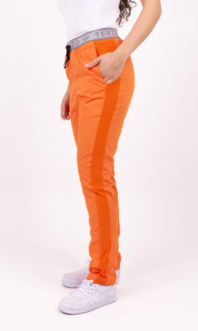 Pantalon Unisex Brand Comfy Naranja ARCIEL con MICROPERFORADO SPANDEX