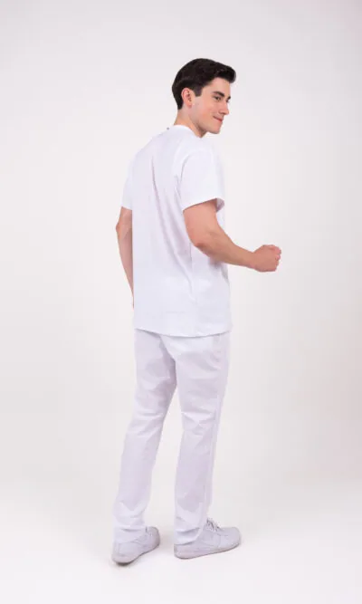 Chaquetilla Hombre Comfy Blanco ARCIEL con MICROPERFORADO SPANDEX
