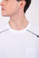 Chaquetilla Hombre Comfy Blanco ARCIEL con MICROPERFORADO SPANDEX - Imagen 3