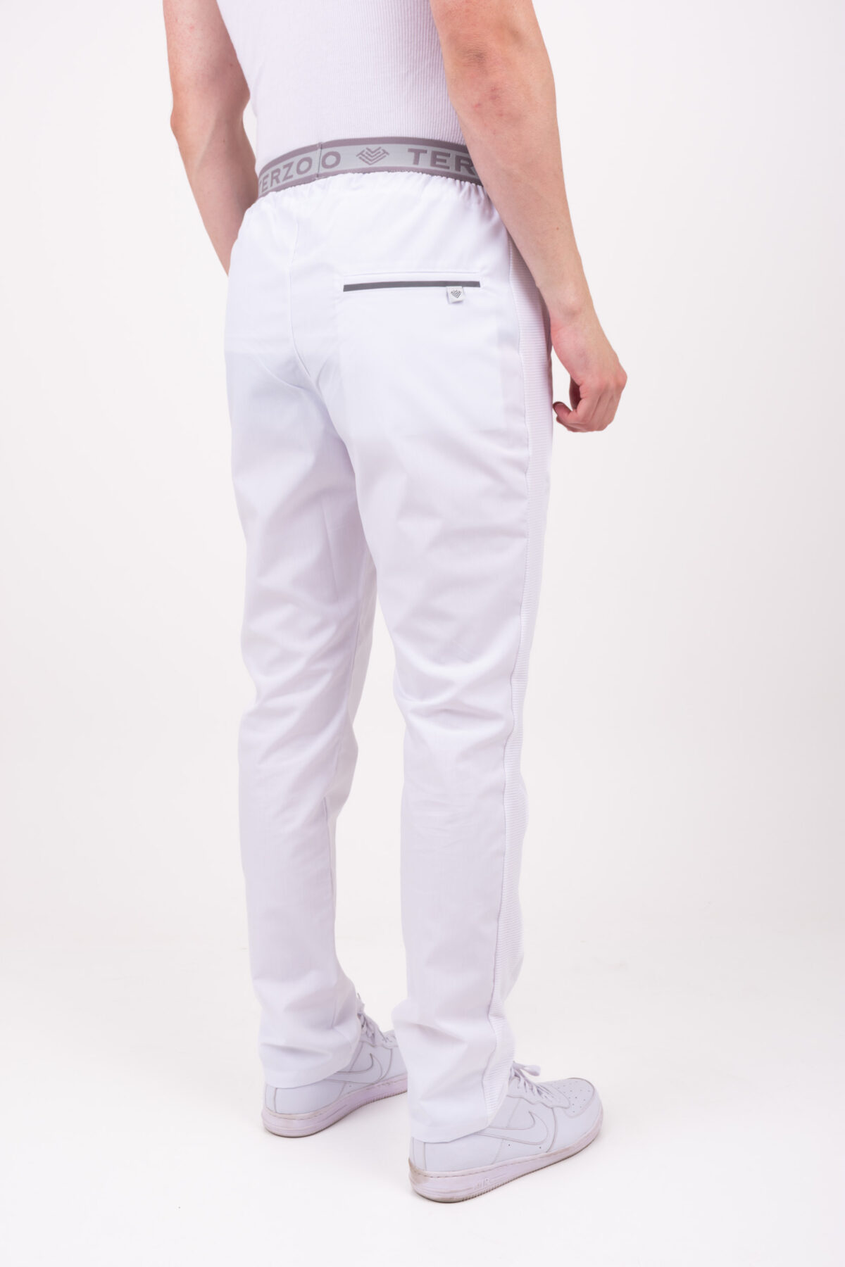 Pantalon Unisex Brand Comfy Blanco ARCIEL con  MICROPERFORADO SPANDEX - Image 8