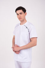 Chaquetilla Hombre Comfy Blanco ARCIEL con MICROPERFORADO SPANDEX