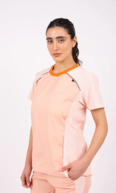 Chaquetilla Mujer Comfy Durazno ARCIEL con MICROPERFORADO SPANDEX
