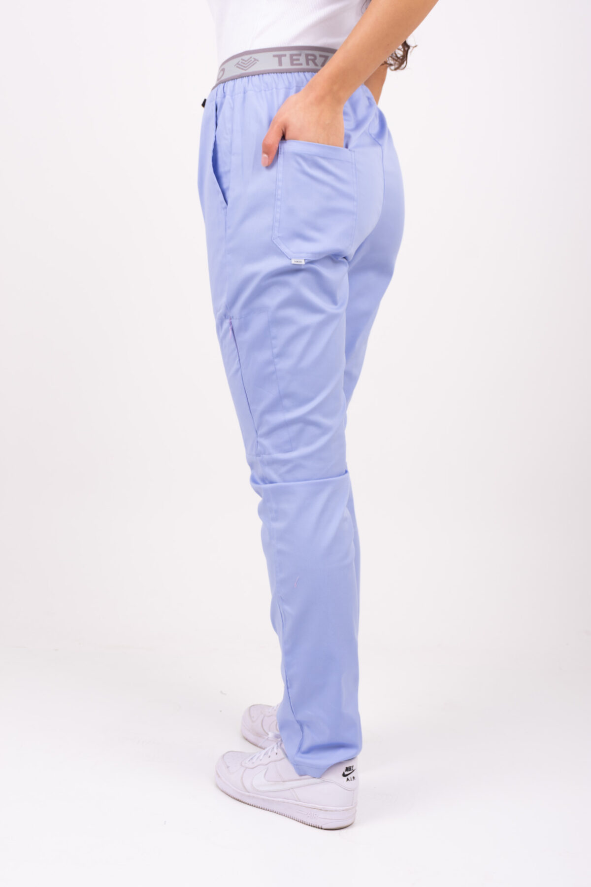 TERZO0998 Pantalon Unisex Brand Pocket Lavanda SPANDEX - Image 2