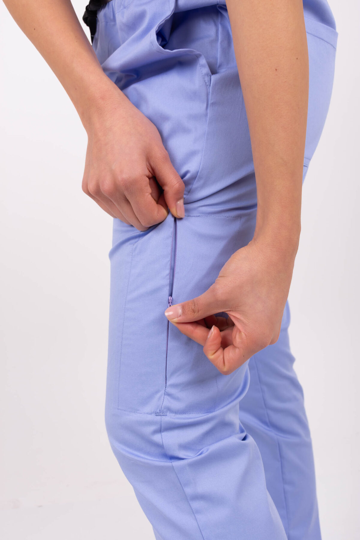 TERZO1006 Pantalon Unisex Brand Pocket Lavanda SPANDEX - Image 6