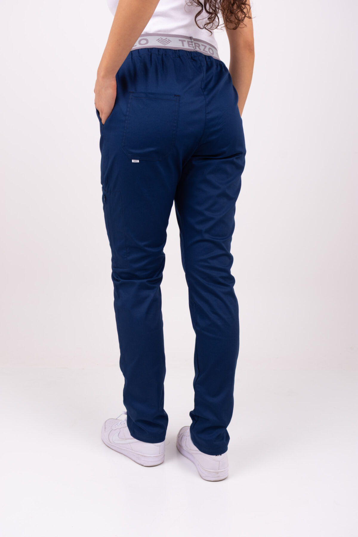 TERZO1033 Pantalon Unisex Brand Pocket Azul Marino 490 SPANDEX - Image 3