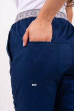 Pantalon Unisex Brand Pocket Azul Marino 490 SPANDEX - Image 4