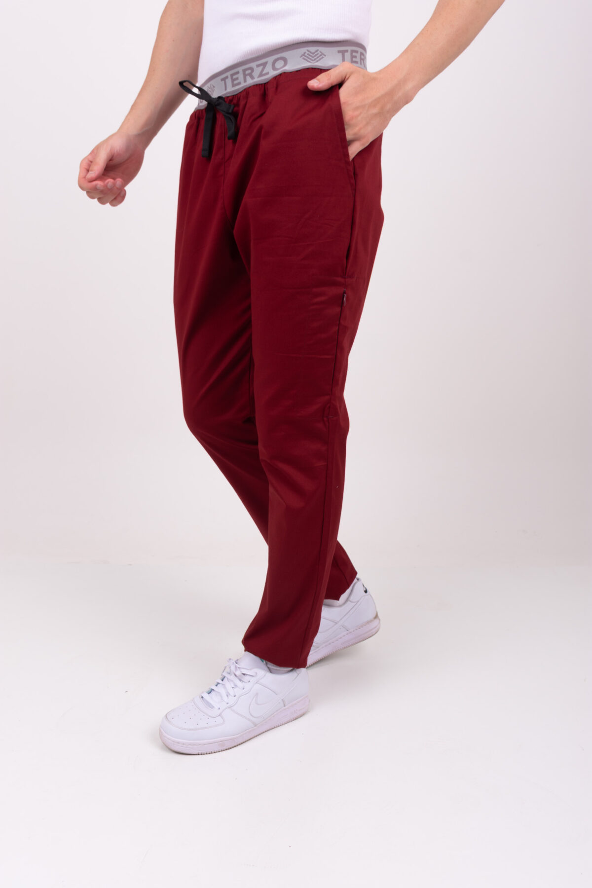 Pantalon Unisex Brand Pocket Bordo SPANDEX - Image 9