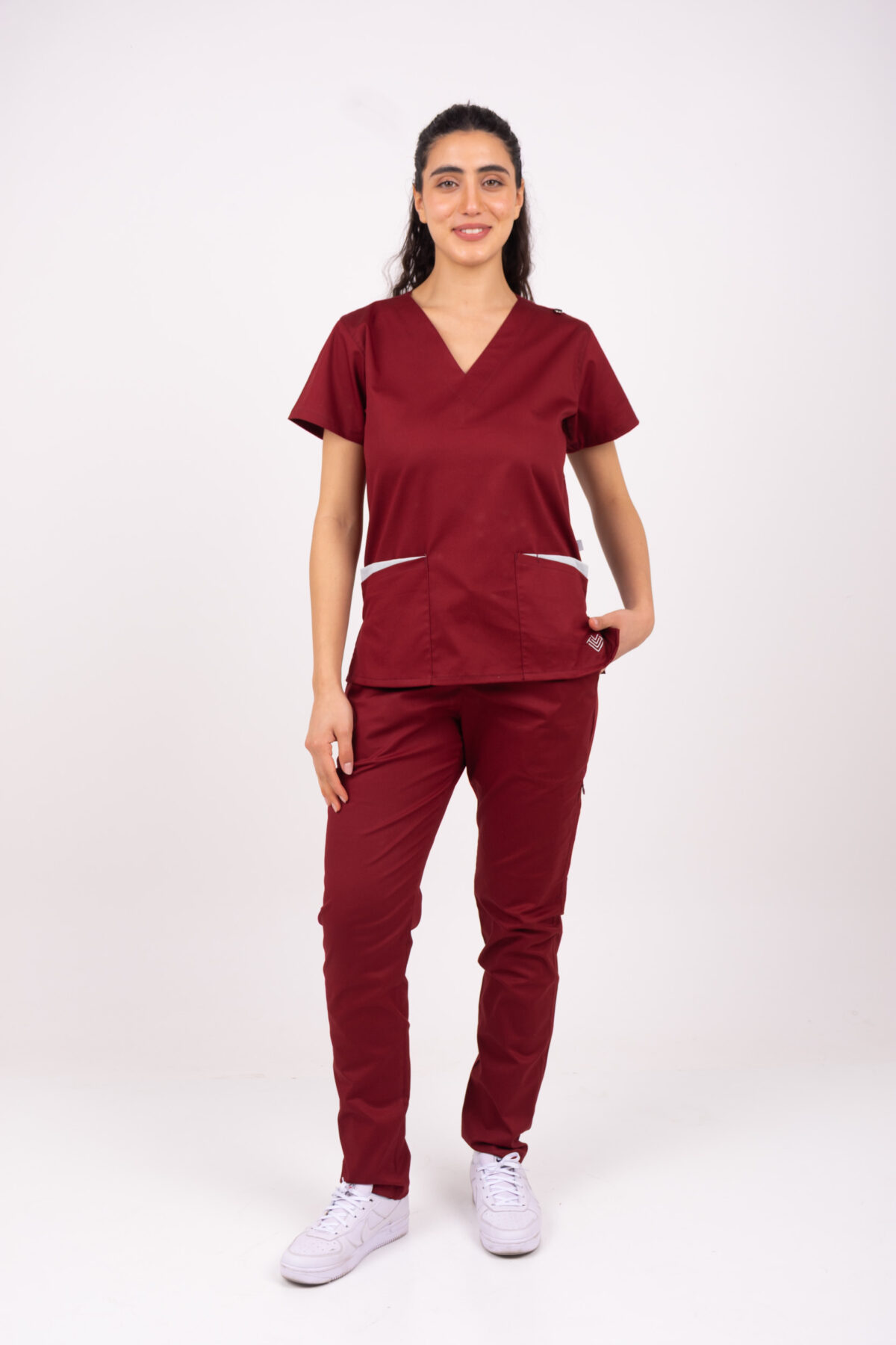 Pantalon Unisex Brand Pocket Bordo SPANDEX - Image 7