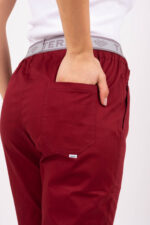 Pantalon Unisex Brand Pocket Bordo SPANDEX - Image 4