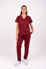 Chaquetilla Mujer Lisa Full Bordó SPANDEX - Image 7