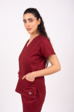 Chaquetilla Mujer Lisa Full Bordó SPANDEX