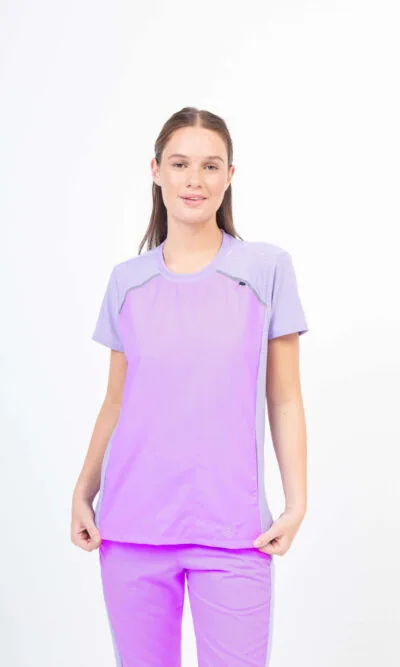Chaquetilla Mujer Comfy Malva Combi ARCIEL con MICROPERFORADO SPANDEX