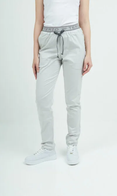 Pantalon Unisex Brand Pocket Gris Perla