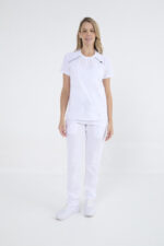 Pantalon Unisex Brand Comfy Blanco ARCIEL con  MICROPERFORADO SPANDEX - Image 6