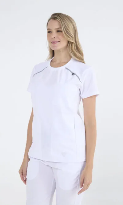 Chaquetilla Mujer Comfy Blanco ARCIEL con MICROPERFORADO SPANDEX
