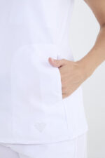 Chaquetilla Mujer Comfy Blanco ARCIEL con MICROPERFORADO SPANDEX - Image 5