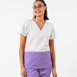 Chaquetilla Mujer Duo Gris y Obispo ARCIEL