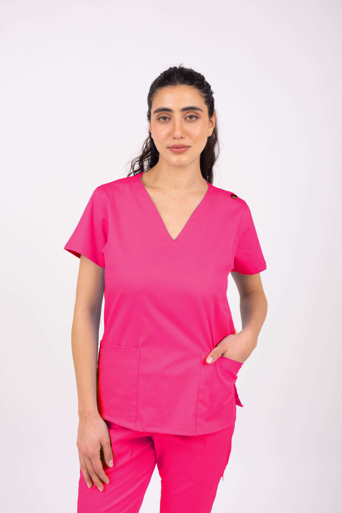 Chaquetilla Mujer Lisa Fucsia Superflex Spandex - Image 1