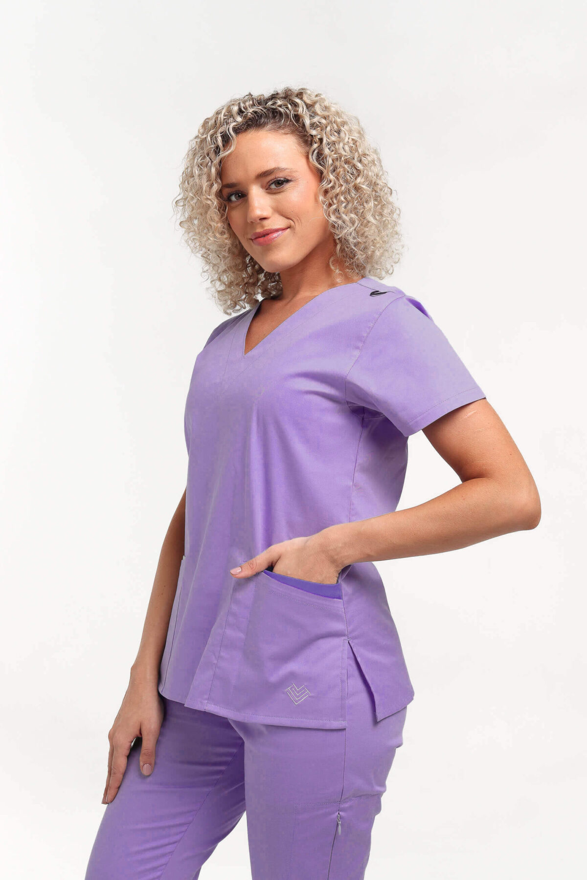 Chaquetilla Mujer Lisa Lila Spandex - Image 1