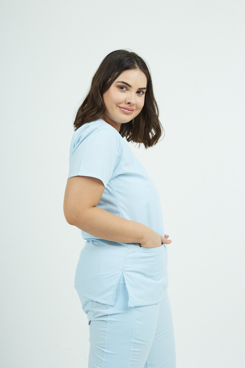 Copia de trz3727 Chaquetilla Mujer Shapy Celeste Claro ARCIEL con JERSEY SPAND - Image 1