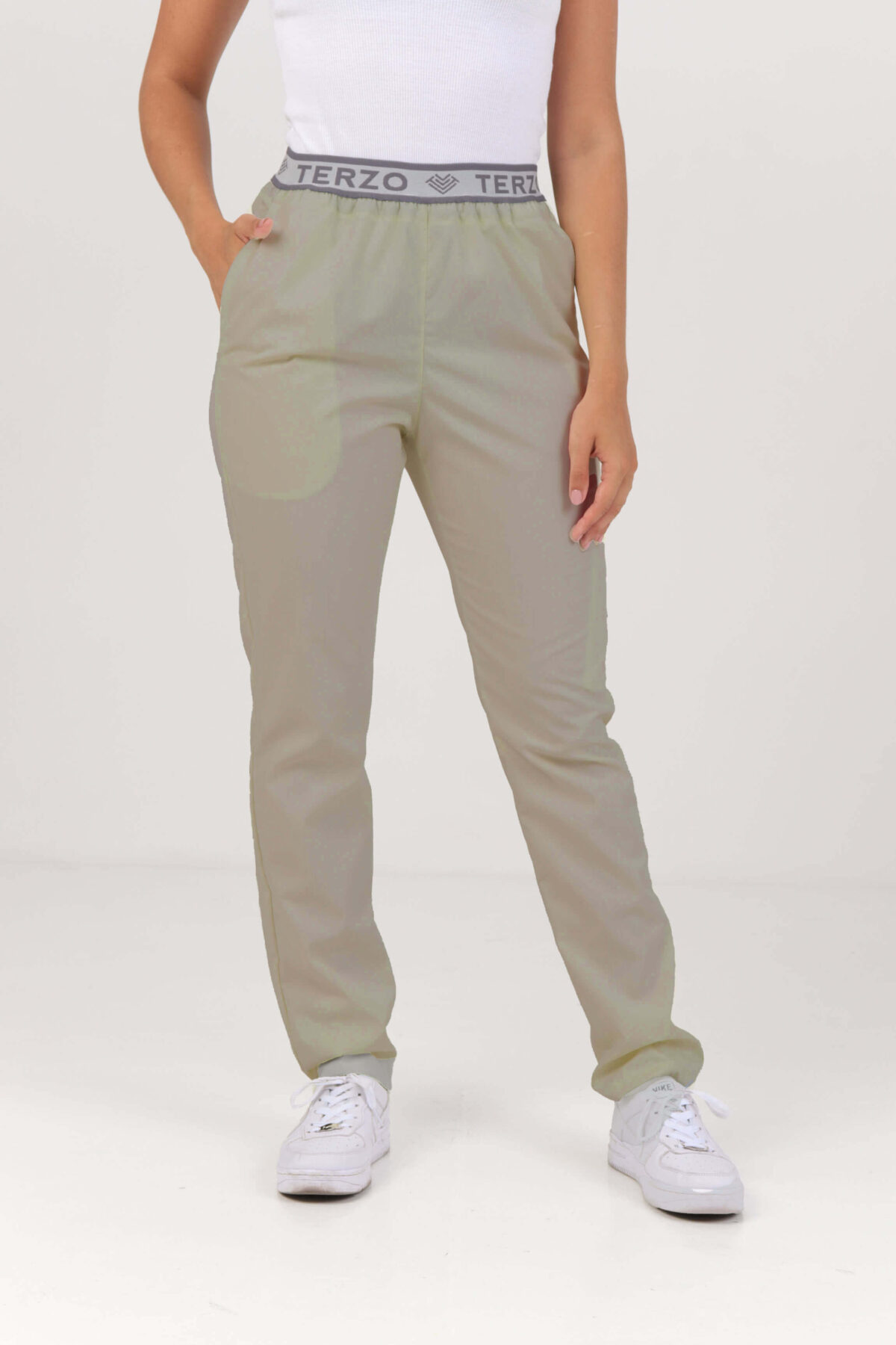 Pantalon Unisex Brand Pocket Verde Seco ARCIEL - Image 1