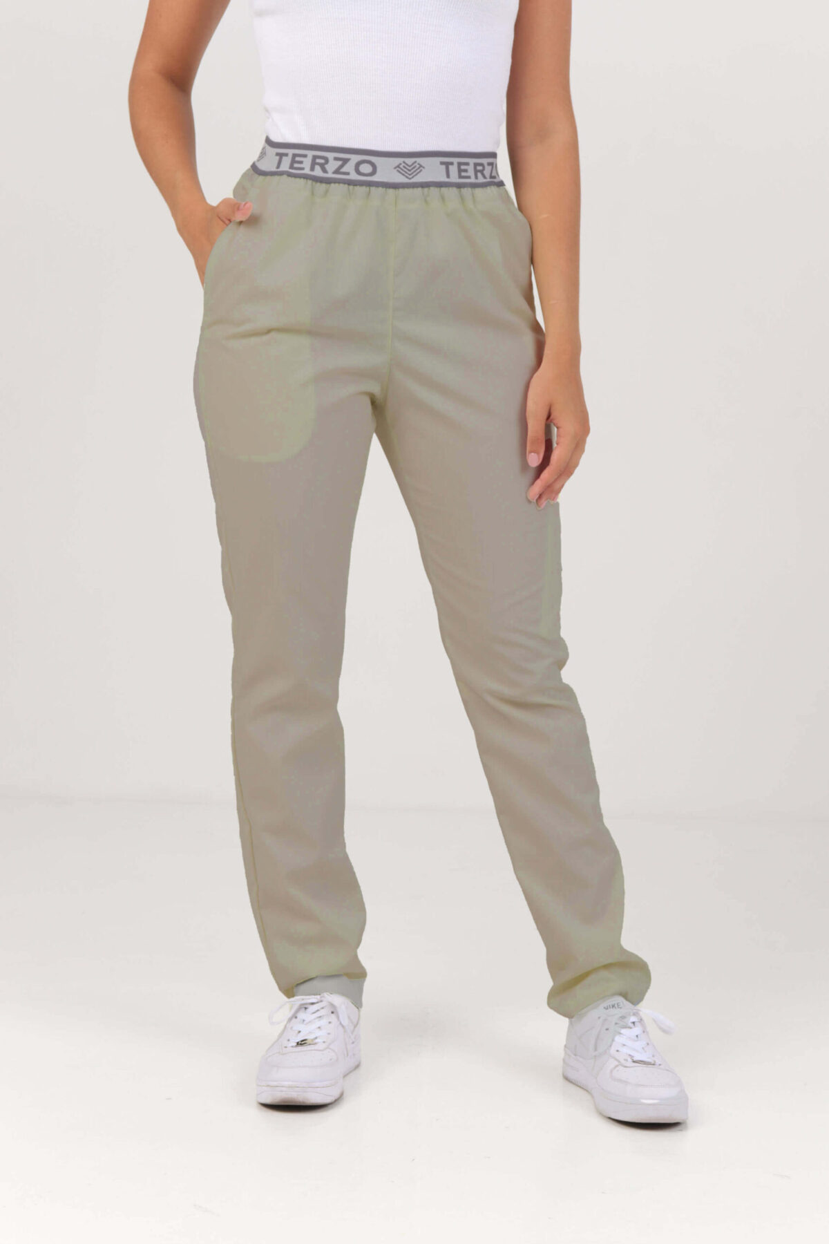Pantalon Unisex Brand Pocket Verde Seco ARCIEL - Image 1