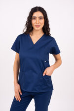 Chaquetilla Mujer Lisa Full Marino CORE SPANDEX