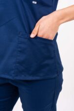 Chaquetilla Mujer Lisa Full Marino CORE SPANDEX - Image 5