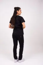 Chaquetilla Mujer Lisa Full Negro SPANDEX - Imagen 2