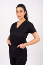 Chaquetilla Mujer Lisa Full Negro SPANDEX