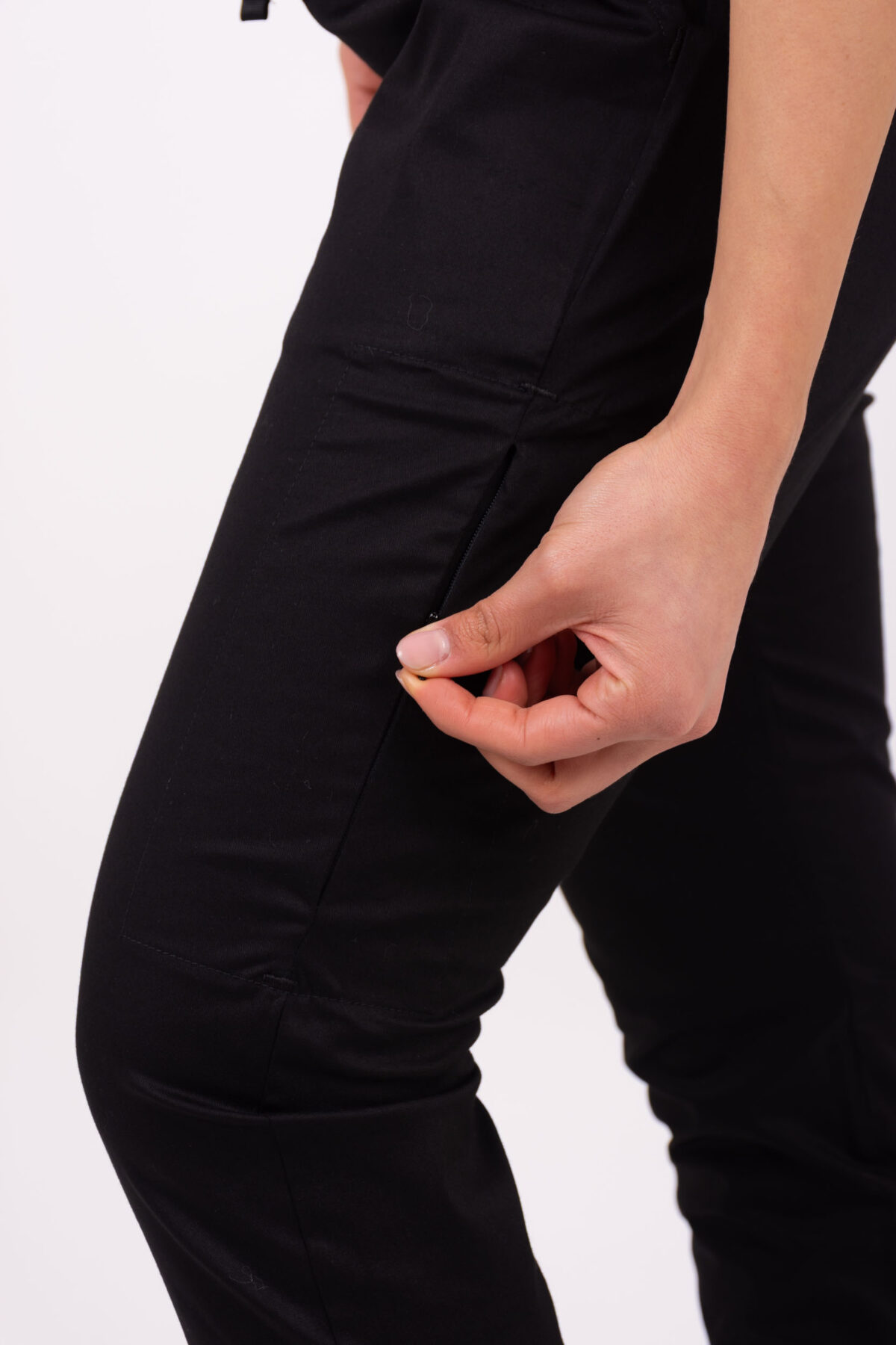 Pantalon Unisex Brand Pocket Negro SPANDEX - Image 5