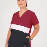 Chaquetilla Mujer Tricolor Bordo y Negro ARCIEL