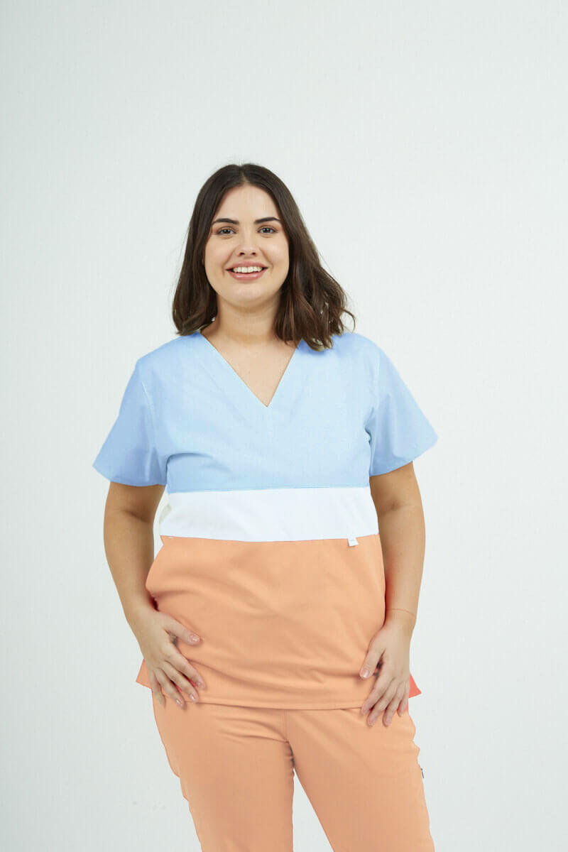 celes durazno Chaquetilla Mujer Tricolor Durazno ARCIEL - Image 1