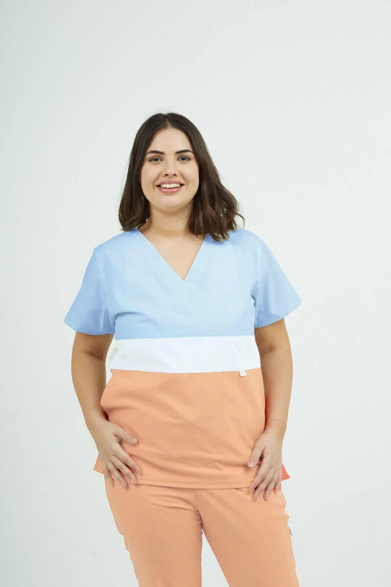 celes durazno Chaquetilla Mujer Tricolor Durazno ARCIEL - Imagen 1