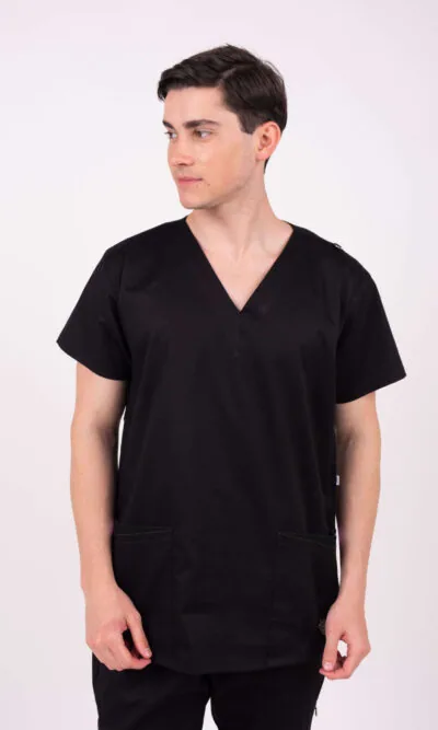 Chaquetilla Hombre Lisa Full Negro SPANDEX