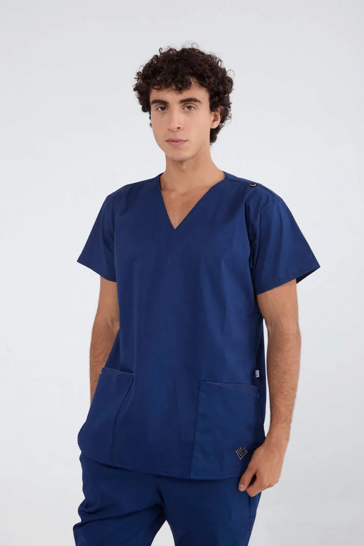 trz45163_fullmarino Chaquetilla Hombre Lisa Full Marino SPANDEX - Imagen 1