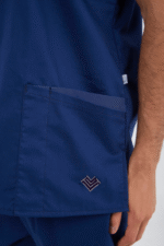 Chaquetilla Hombre Lisa Full Marino SPANDEX - Image 4