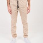 Pantalon Unisex Brand Pocket Beige  ARCIEL
